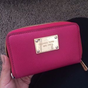 Michael Kors pink wallet