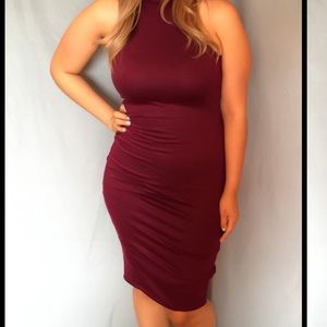 Plum Bodycon Dress 🎀