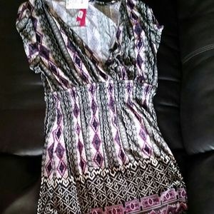 Purple patterned dress