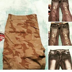 Almost famous jeans  & camo Capri
