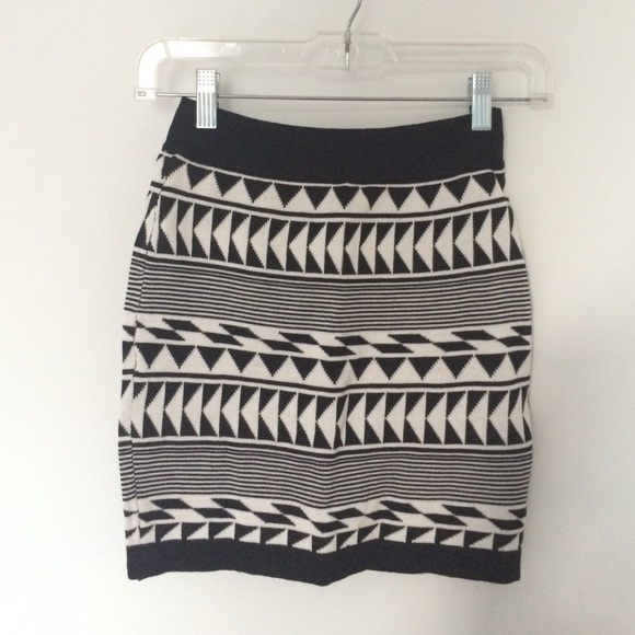 Knit tribal skirt