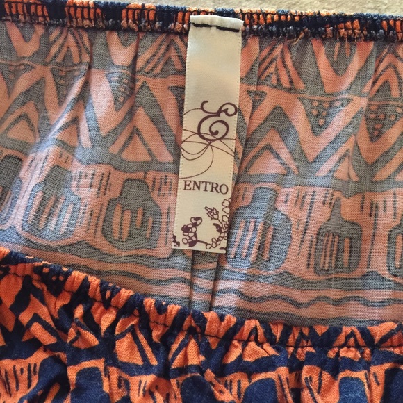 🌻Entro Orange Romper Size Medium🌻 - Picture 4 of 4