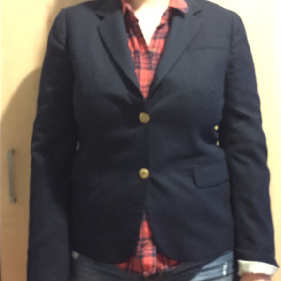 J. Crew Jackets & Blazers - J. Crew Navy Schoolboy Blazer Size 12