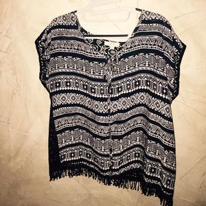 Aztec Fringe shirt
