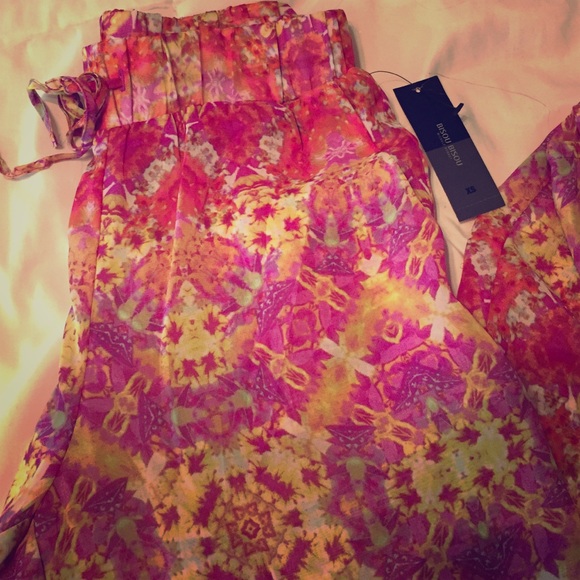 Wide legged sheer beach pant