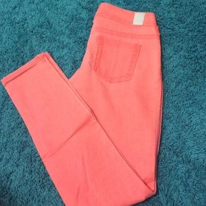 Maurice's peach colored jean pant