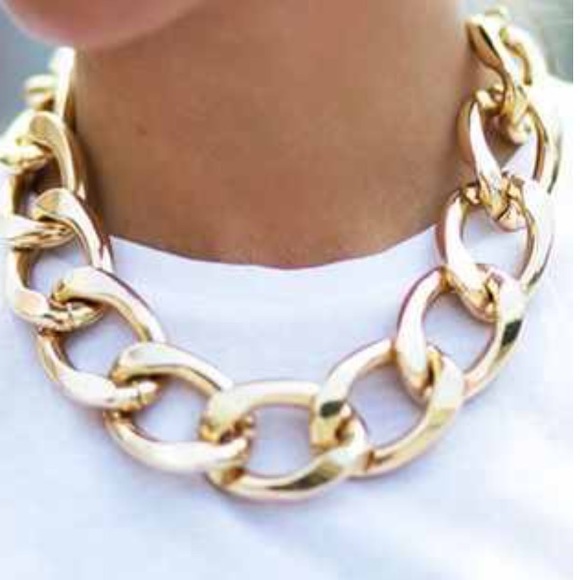 Chain statement necklace - Picture 2 of 3