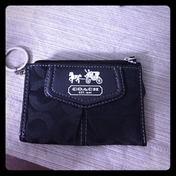 Coach key chain wallet