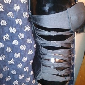 Criss cross side one piece swimsuit!