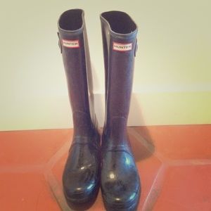 Black hunter size 10 rain boots