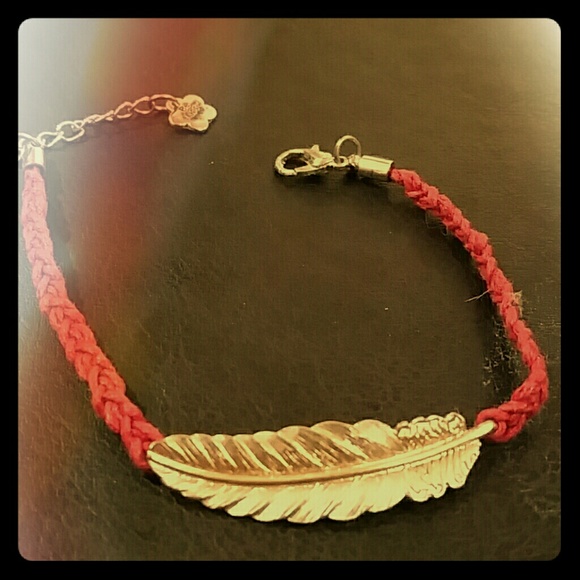 Be happy feather bracelet