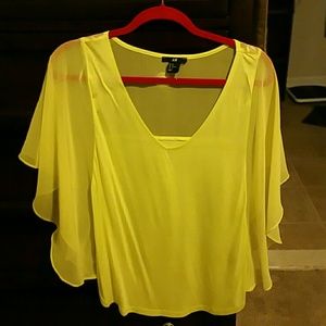 H & M Brite yellow top