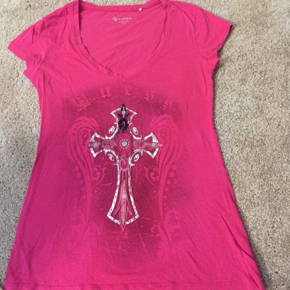 Guess short sleeve V neck