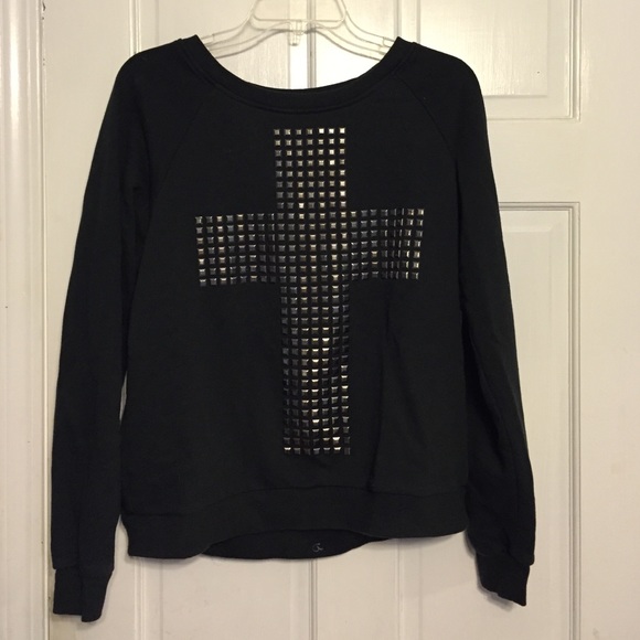 Black Cross Sweater
