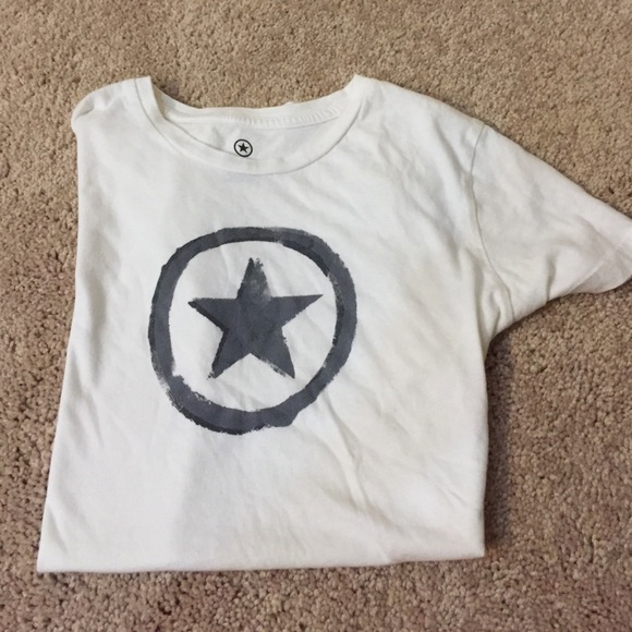 White converse short sleeve shirt