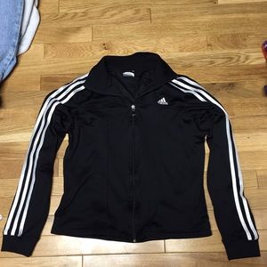 Adidas black track jacket