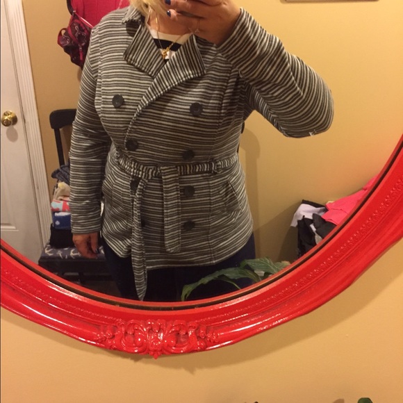 Grey striped jacket