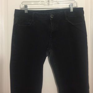 DL1961 Black TONI High Rise Cropped Jeans