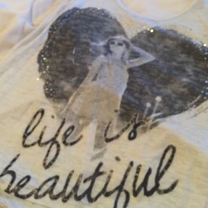 life is beautiful white tank