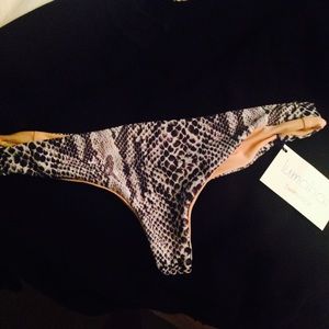 NWT snakeskin bikini bottoms