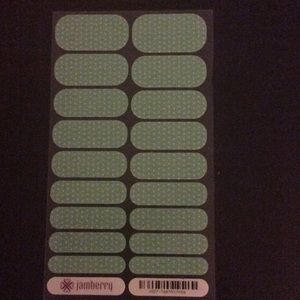 Jamberry- full set teal mini polka