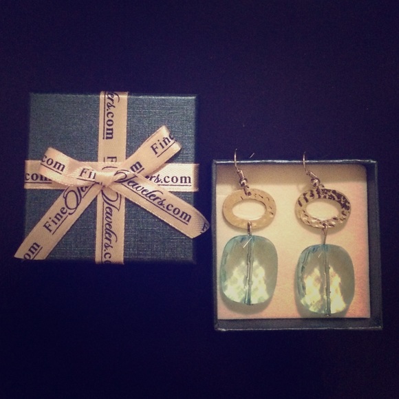 Classic blue topaz and silver dangle earrings