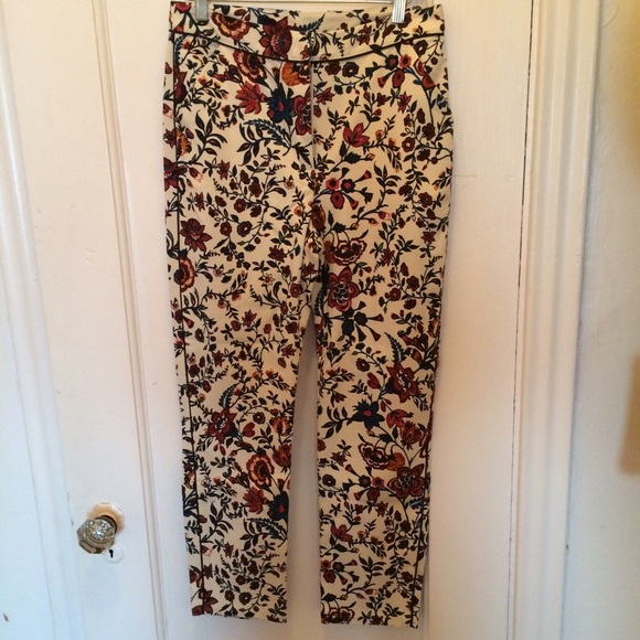 Floral trouser pants