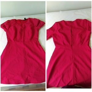 Elegant coral red dress