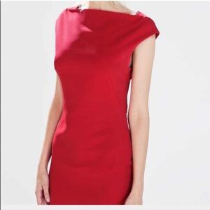 Comfortable chic classy red dress