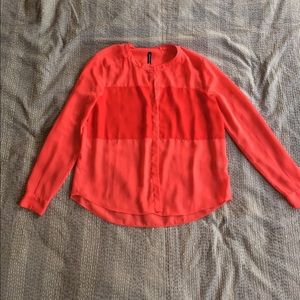 Walter baker colorblock button down shirt