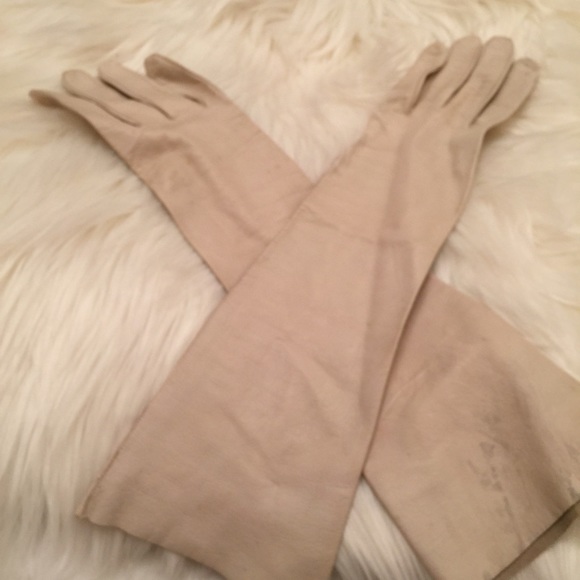 Antique Real Kid Leather Gloves Made in France 7.5