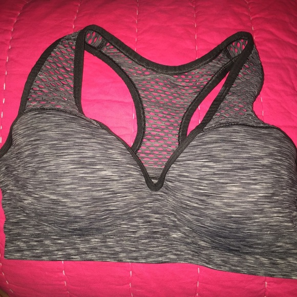 Victoria's Secret Pink Grey Marled Sports Bra