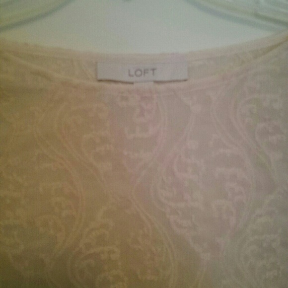 Light pink chiffon lace top