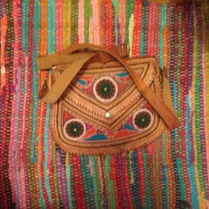 Beautiful leather Indian purse