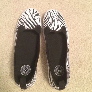 Adorable Zebra Print Sneakers