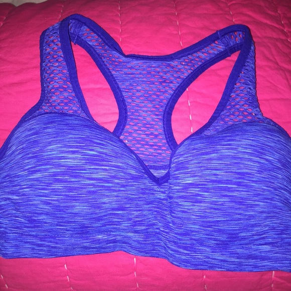 Victoria's Secret Pink Blue Sports Push Up Bra