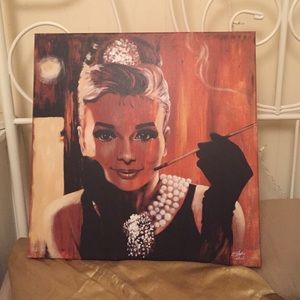 Audrey Hepburn painting