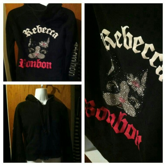 Studded dog face sweater
