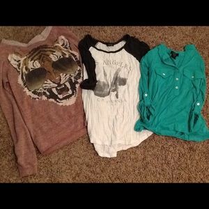 3 long sleeve shirts