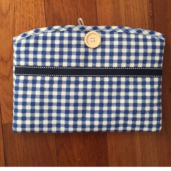 Gingham Makeup Bag/Clutch