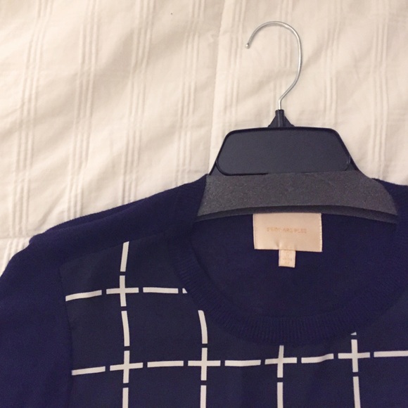 Plaid Front Sweater - Picture 3 of 4