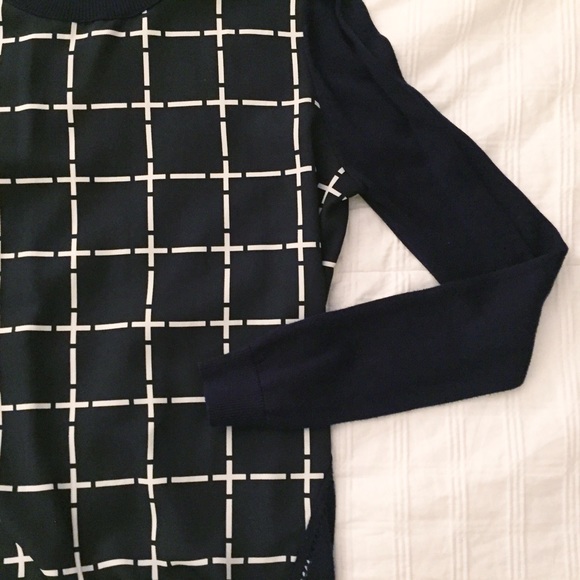 Plaid Front Sweater - Picture 4 of 4