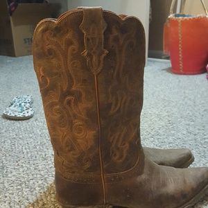 JUSTIN COWGIRL BOOTS SIZE 10