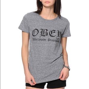 Obey Old English Grey T-Shirt