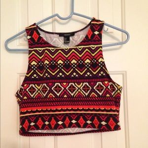 Aztec crop top