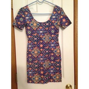 Printed bodycon dress