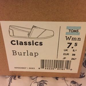 Burlap toms
