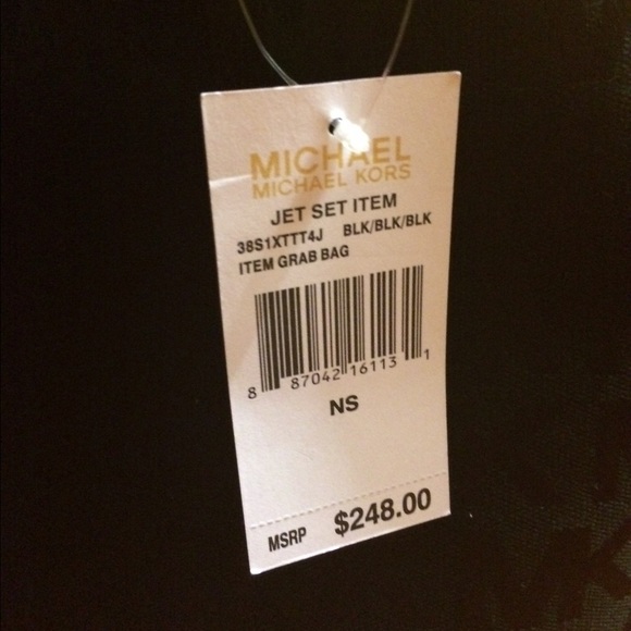 MK jet black purse - Picture 2 of 4