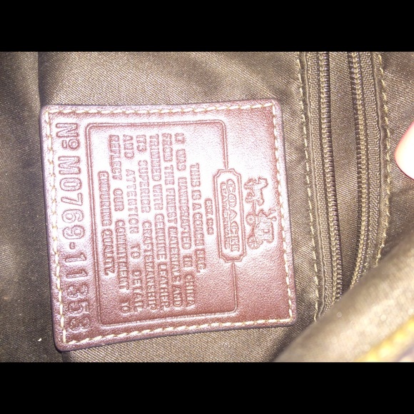 coach heritage stripe satchel bag - Picture 4 of 4