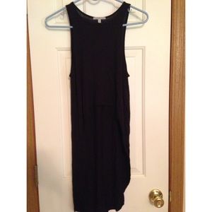 Black high-low shirt